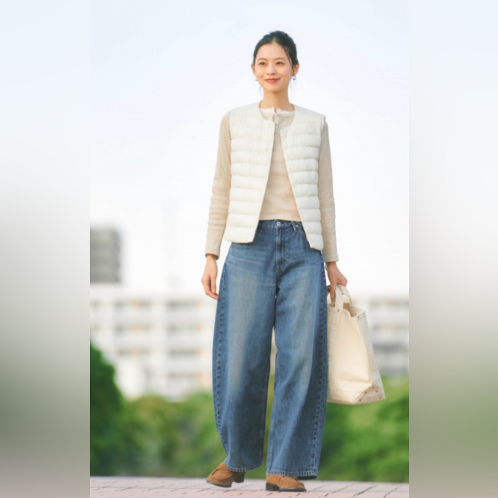 Uniqlo “Pufftech” compact vest, size large